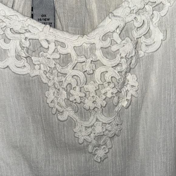 Catherines Cream Blouse with Lace Detail - Picture 3 of 7